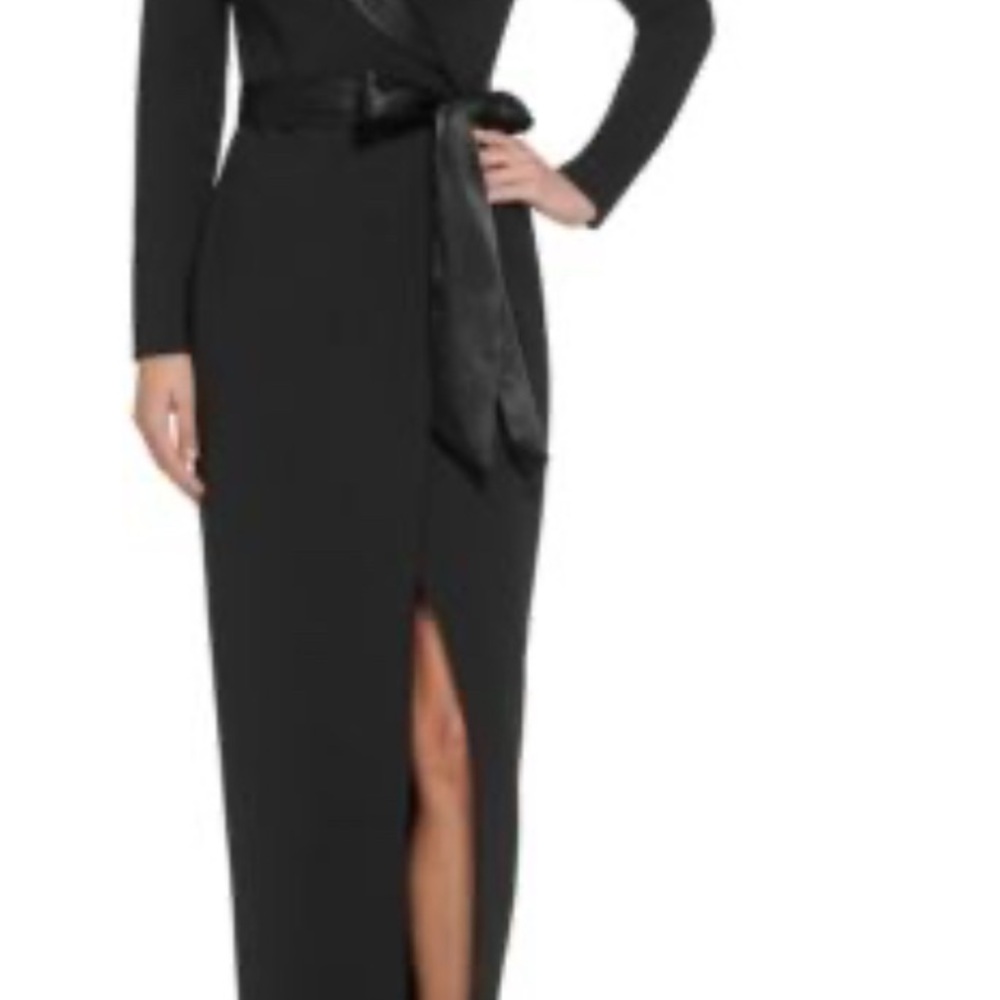 Eliza J Black Long Sleeve Dress